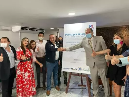 Bolet&iacute;n No. 04 Coljuegos y la Gobernaci&oacute;n del Quind&iacute;o suscribieron el primer Pacto por la Legalidad en los juegos de suerte y azar de 2022